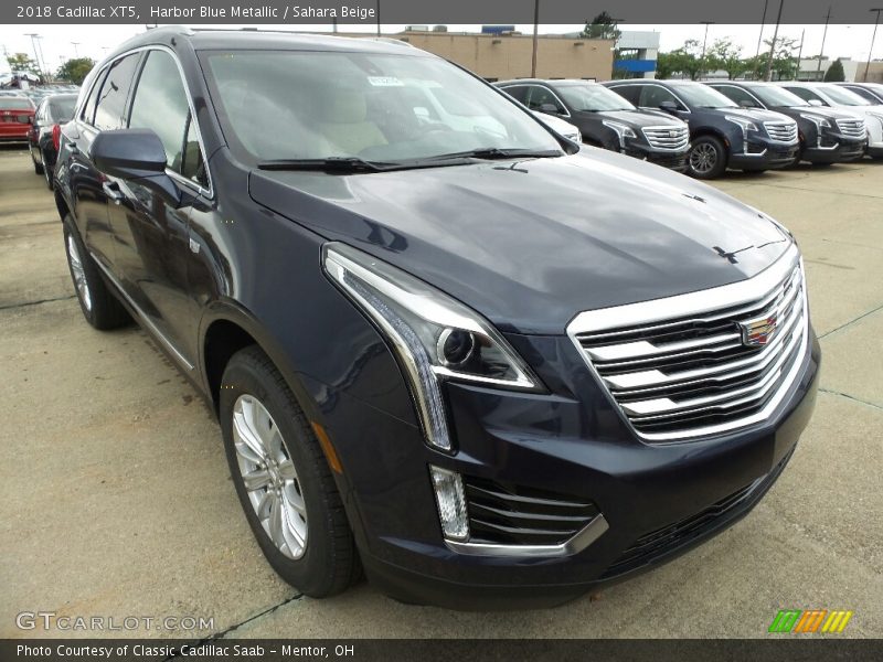 Harbor Blue Metallic / Sahara Beige 2018 Cadillac XT5