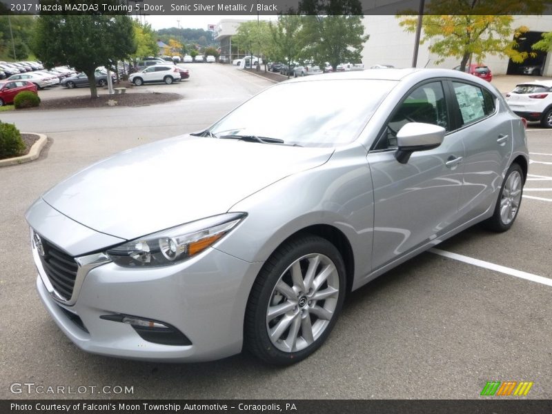 Sonic Silver Metallic / Black 2017 Mazda MAZDA3 Touring 5 Door