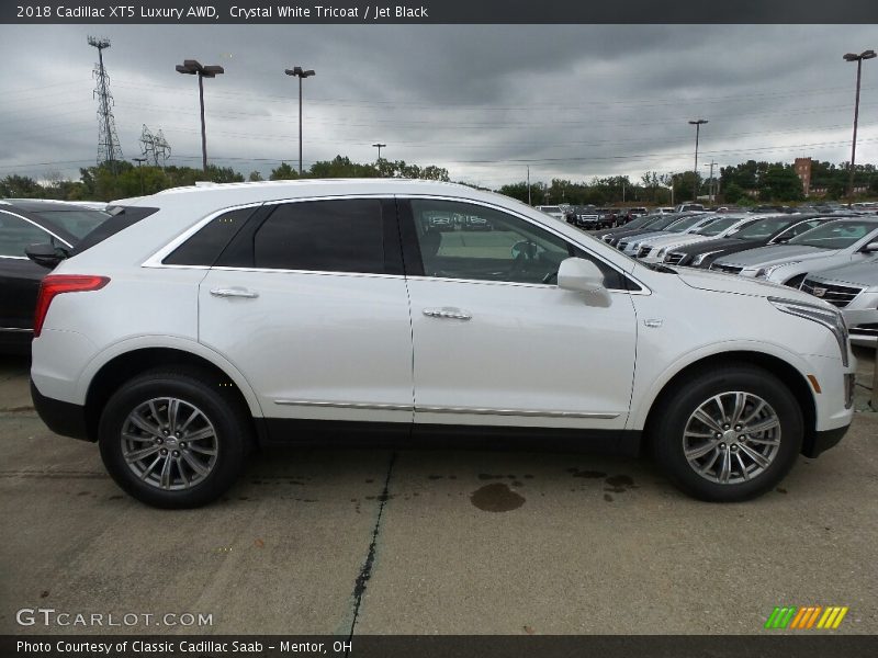 Crystal White Tricoat / Jet Black 2018 Cadillac XT5 Luxury AWD