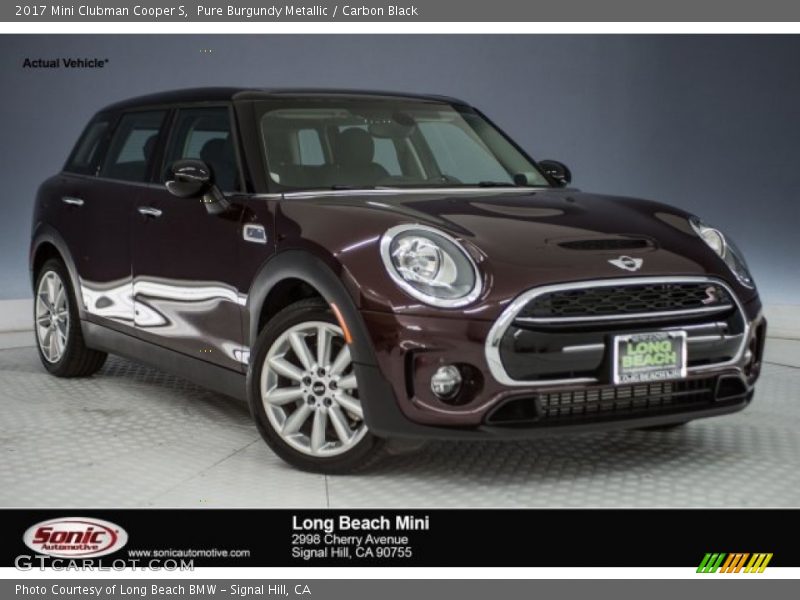 Pure Burgundy Metallic / Carbon Black 2017 Mini Clubman Cooper S