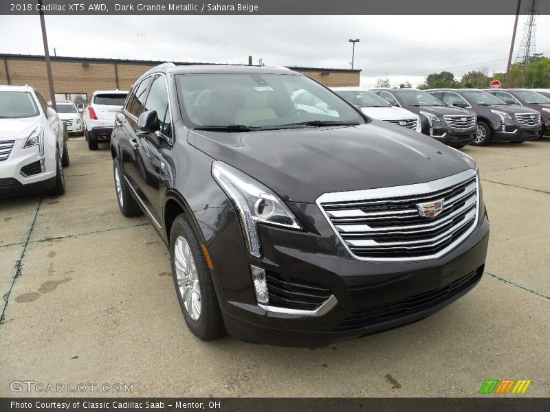 Dark Granite Metallic / Sahara Beige 2018 Cadillac XT5 AWD