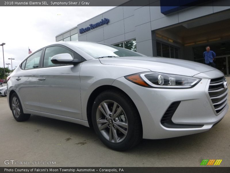 Symphony Silver / Gray 2018 Hyundai Elantra SEL