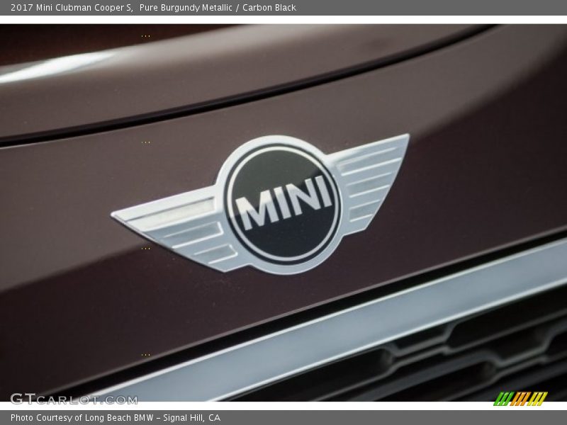 Pure Burgundy Metallic / Carbon Black 2017 Mini Clubman Cooper S