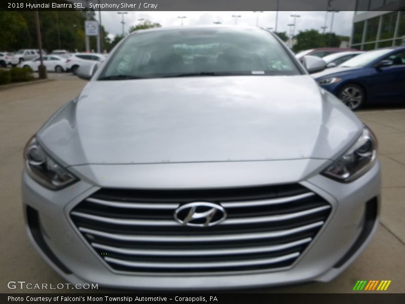 Symphony Silver / Gray 2018 Hyundai Elantra SEL