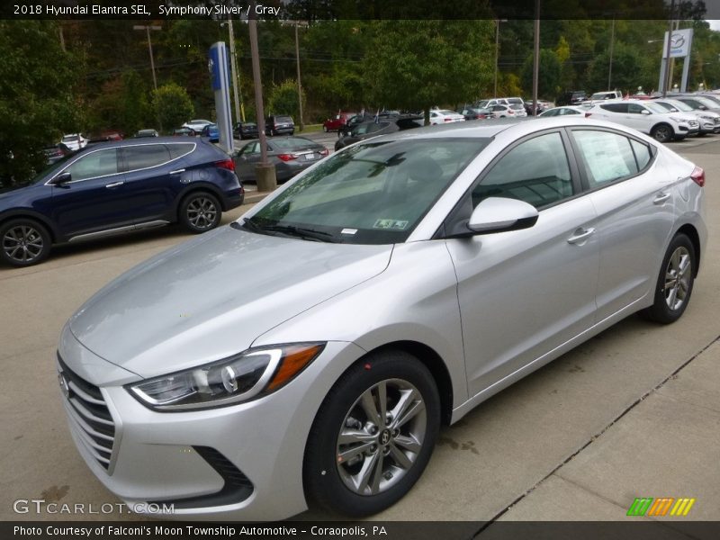 Symphony Silver / Gray 2018 Hyundai Elantra SEL