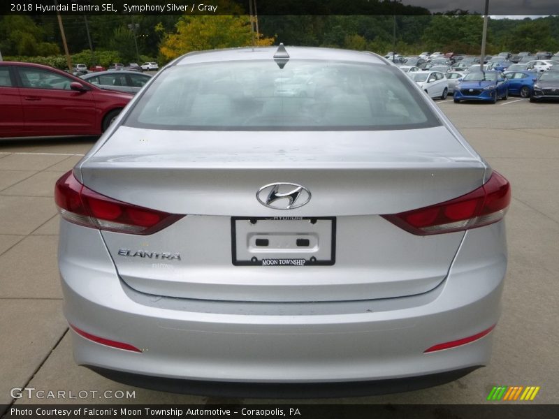 Symphony Silver / Gray 2018 Hyundai Elantra SEL