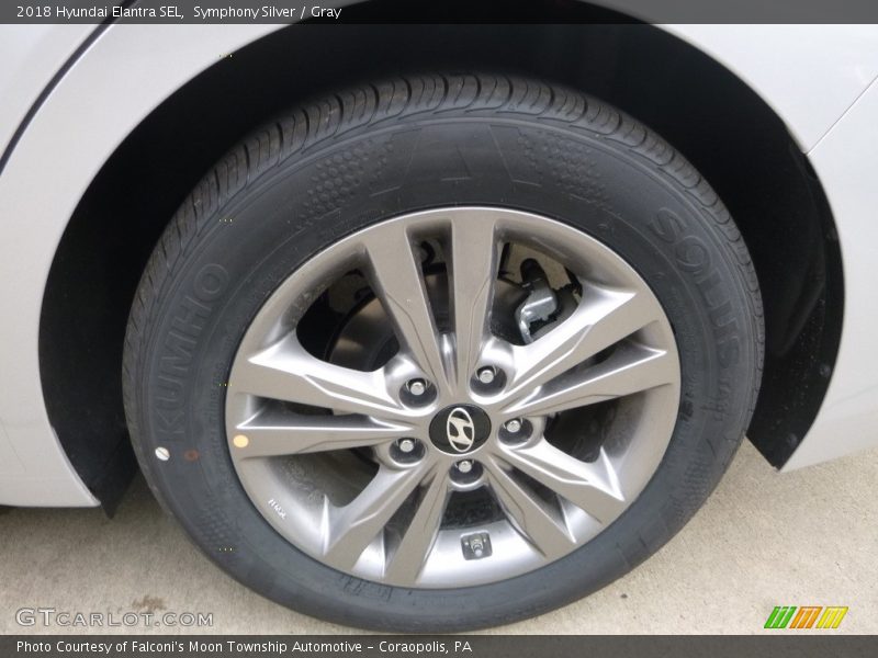 Symphony Silver / Gray 2018 Hyundai Elantra SEL