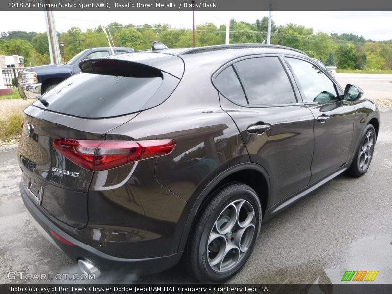 Basalto Brown Metallic / Black/Black 2018 Alfa Romeo Stelvio Sport AWD