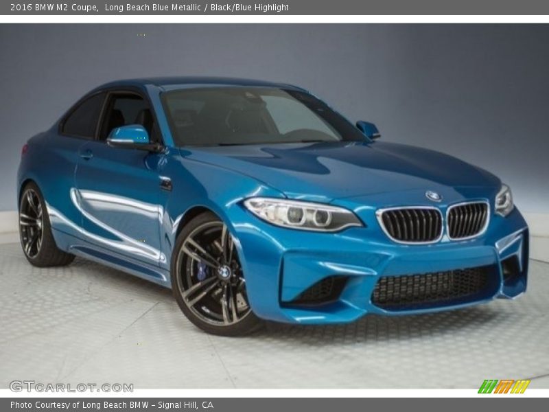 Long Beach Blue Metallic / Black/Blue Highlight 2016 BMW M2 Coupe