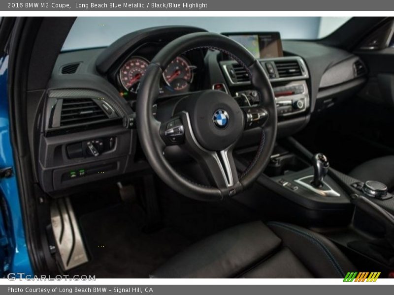 Long Beach Blue Metallic / Black/Blue Highlight 2016 BMW M2 Coupe