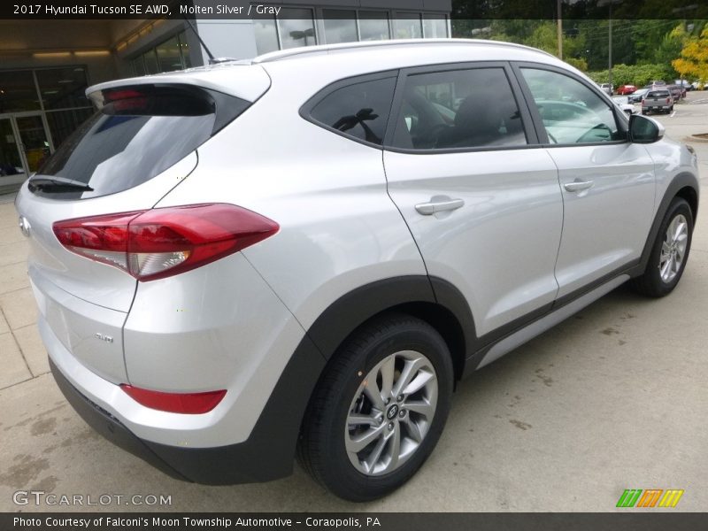 Molten Silver / Gray 2017 Hyundai Tucson SE AWD