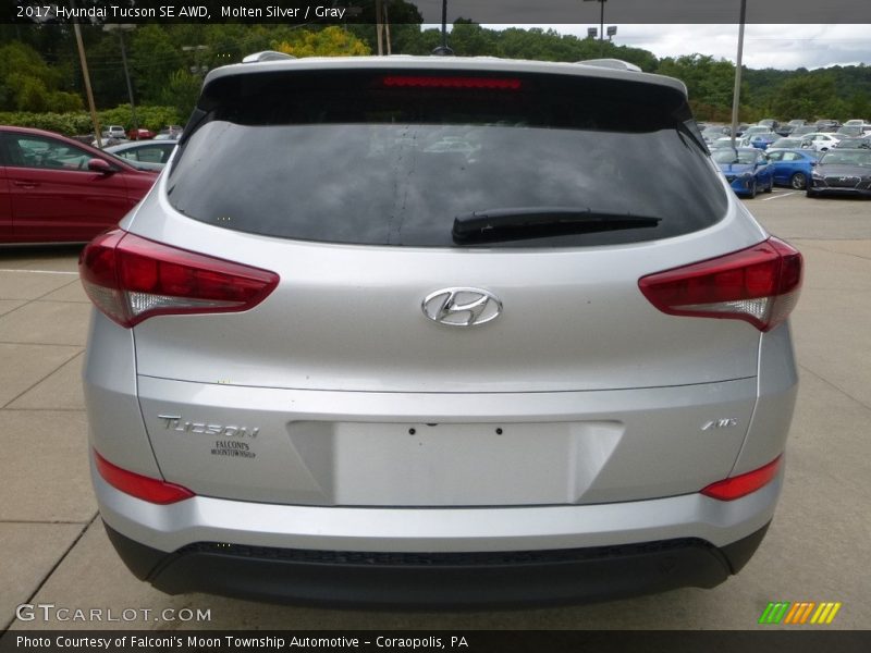 Molten Silver / Gray 2017 Hyundai Tucson SE AWD