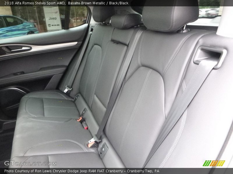 Basalto Brown Metallic / Black/Black 2018 Alfa Romeo Stelvio Sport AWD