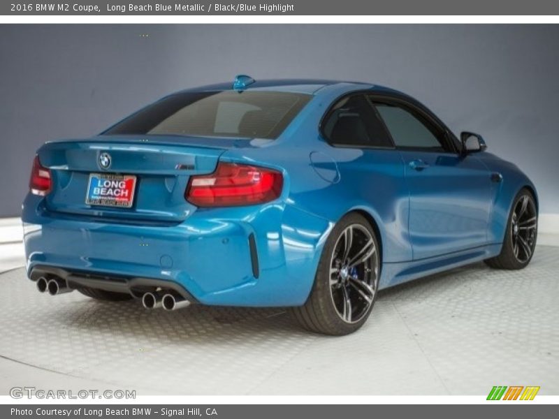 Long Beach Blue Metallic / Black/Blue Highlight 2016 BMW M2 Coupe