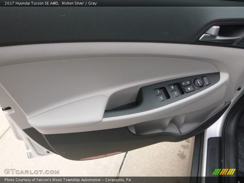 Molten Silver / Gray 2017 Hyundai Tucson SE AWD