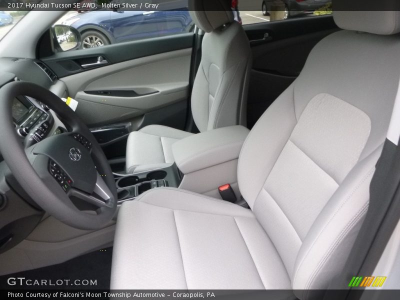 Molten Silver / Gray 2017 Hyundai Tucson SE AWD