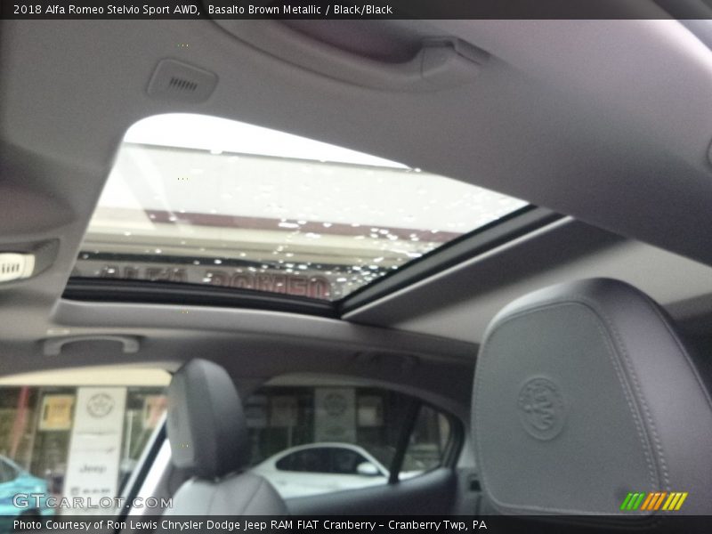 Basalto Brown Metallic / Black/Black 2018 Alfa Romeo Stelvio Sport AWD