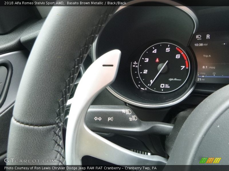 Basalto Brown Metallic / Black/Black 2018 Alfa Romeo Stelvio Sport AWD