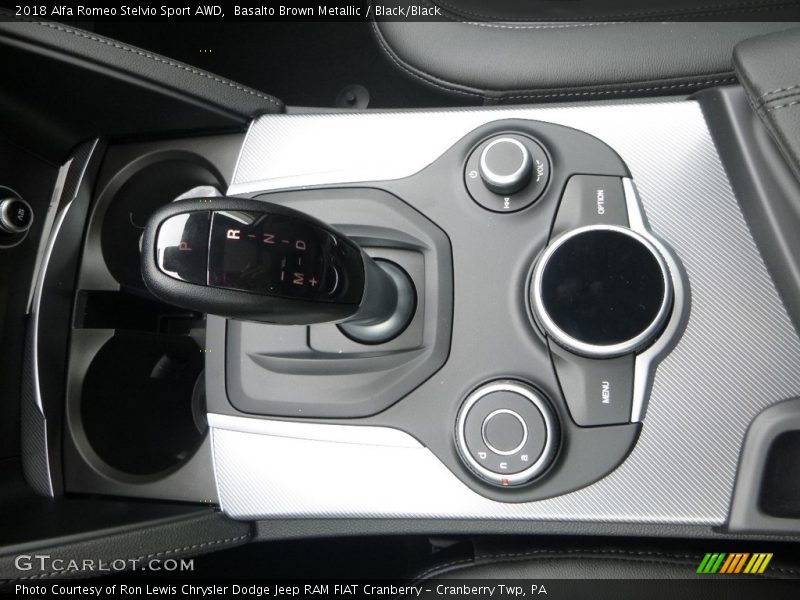 Basalto Brown Metallic / Black/Black 2018 Alfa Romeo Stelvio Sport AWD