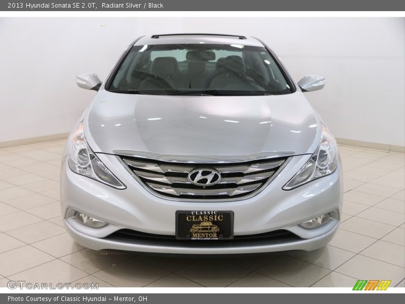 Radiant Silver / Black 2013 Hyundai Sonata SE 2.0T