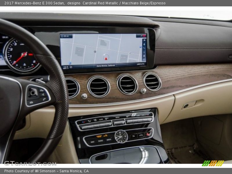 designo  Cardinal Red Metallic / Macchiato Beige/Espresso 2017 Mercedes-Benz E 300 Sedan