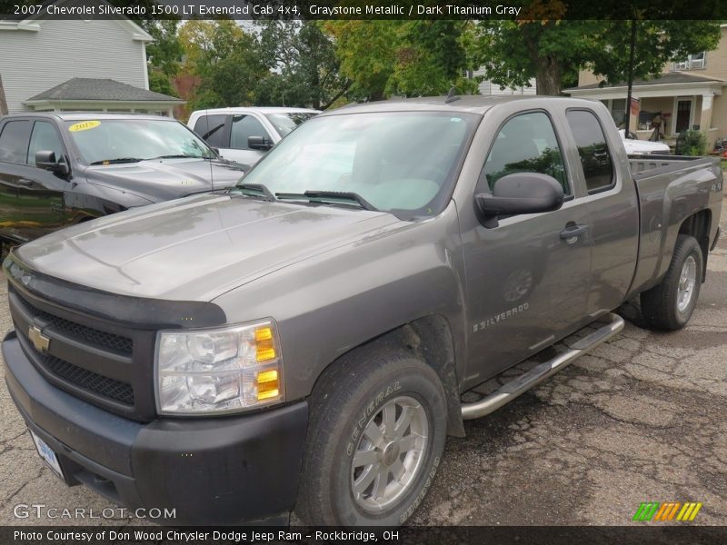 Graystone Metallic / Dark Titanium Gray 2007 Chevrolet Silverado 1500 LT Extended Cab 4x4