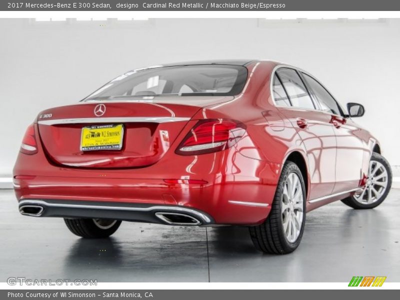 designo  Cardinal Red Metallic / Macchiato Beige/Espresso 2017 Mercedes-Benz E 300 Sedan