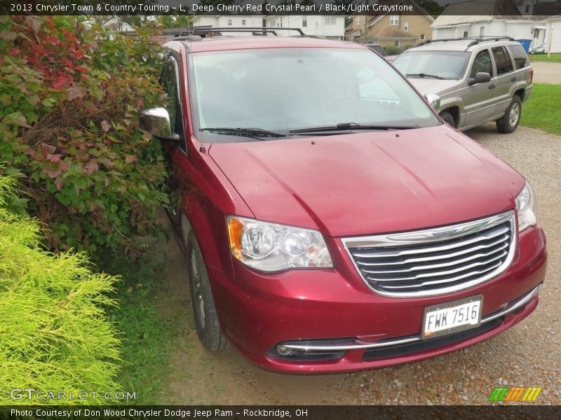 Deep Cherry Red Crystal Pearl / Black/Light Graystone 2013 Chrysler Town & Country Touring - L