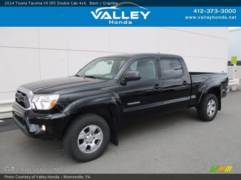 Black / Graphite 2014 Toyota Tacoma V6 SR5 Double Cab 4x4