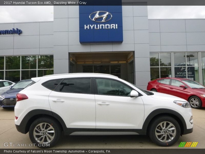 Dazzling White / Gray 2017 Hyundai Tucson Eco AWD