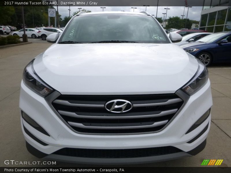 Dazzling White / Gray 2017 Hyundai Tucson Eco AWD