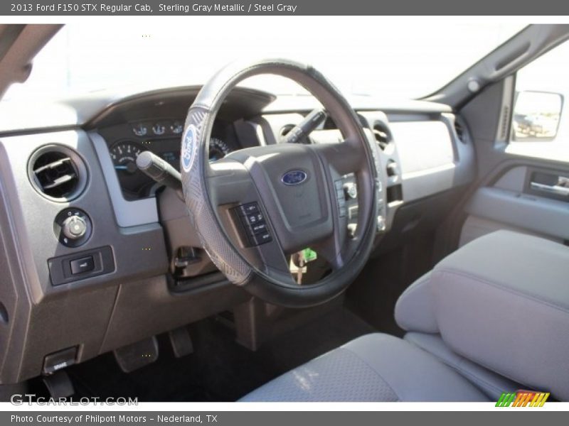 Sterling Gray Metallic / Steel Gray 2013 Ford F150 STX Regular Cab