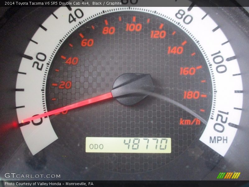 Black / Graphite 2014 Toyota Tacoma V6 SR5 Double Cab 4x4