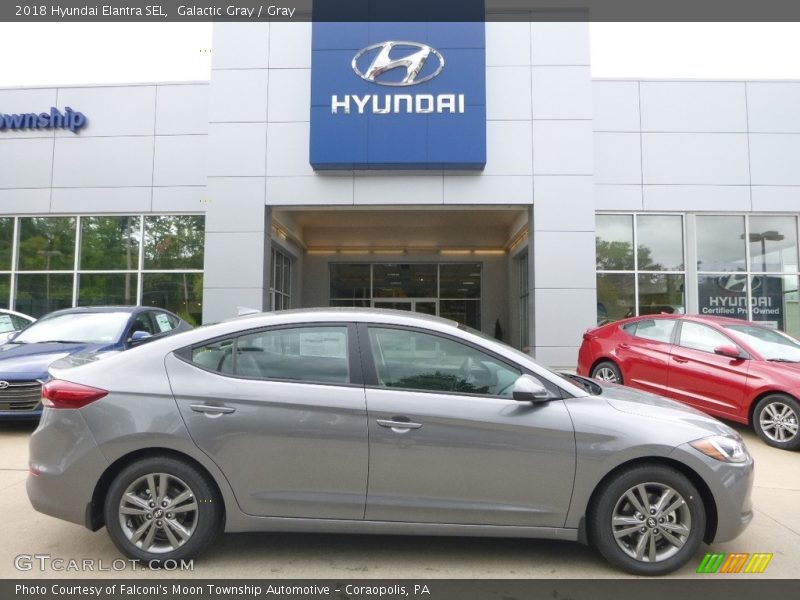 Galactic Gray / Gray 2018 Hyundai Elantra SEL