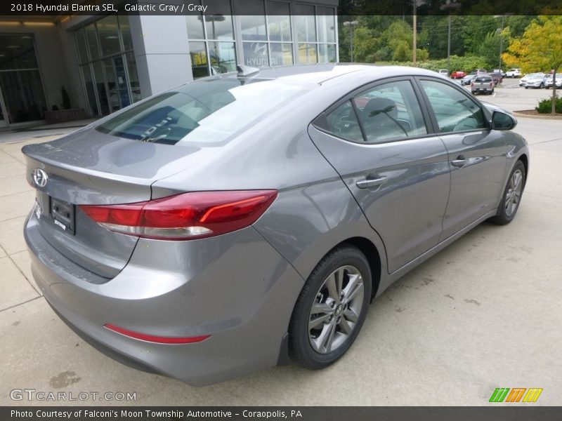 Galactic Gray / Gray 2018 Hyundai Elantra SEL