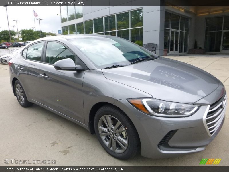 Galactic Gray / Gray 2018 Hyundai Elantra SEL