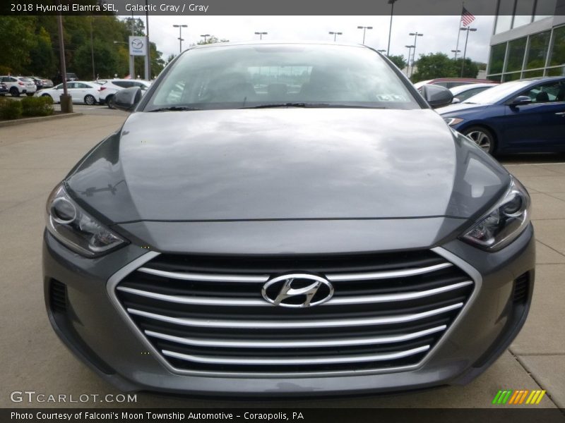 Galactic Gray / Gray 2018 Hyundai Elantra SEL