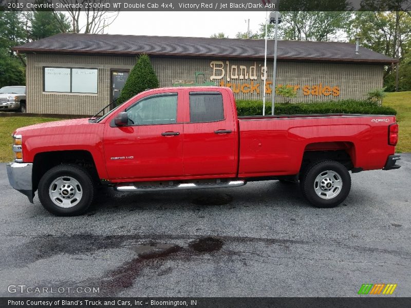 Victory Red / Jet Black/Dark Ash 2015 Chevrolet Silverado 2500HD WT Double Cab 4x4