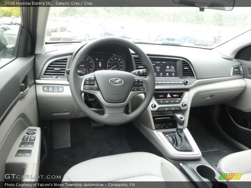 Galactic Gray / Gray 2018 Hyundai Elantra SEL