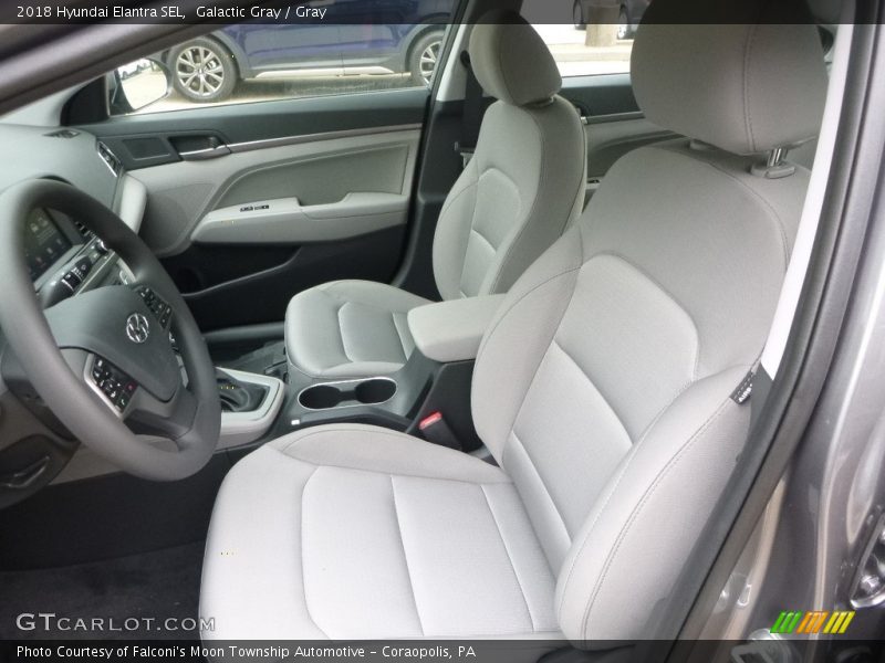 Galactic Gray / Gray 2018 Hyundai Elantra SEL