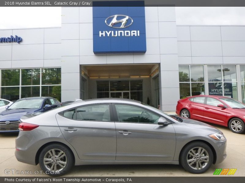 Galactic Gray / Gray 2018 Hyundai Elantra SEL