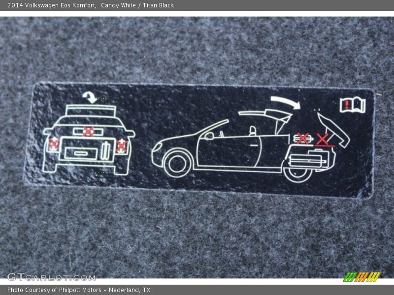 Candy White / Titan Black 2014 Volkswagen Eos Komfort
