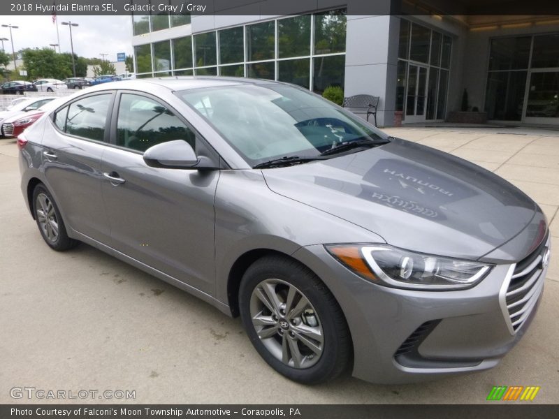 Galactic Gray / Gray 2018 Hyundai Elantra SEL