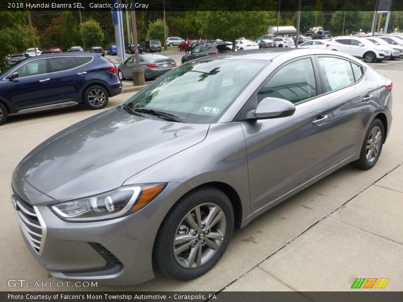 Galactic Gray / Gray 2018 Hyundai Elantra SEL