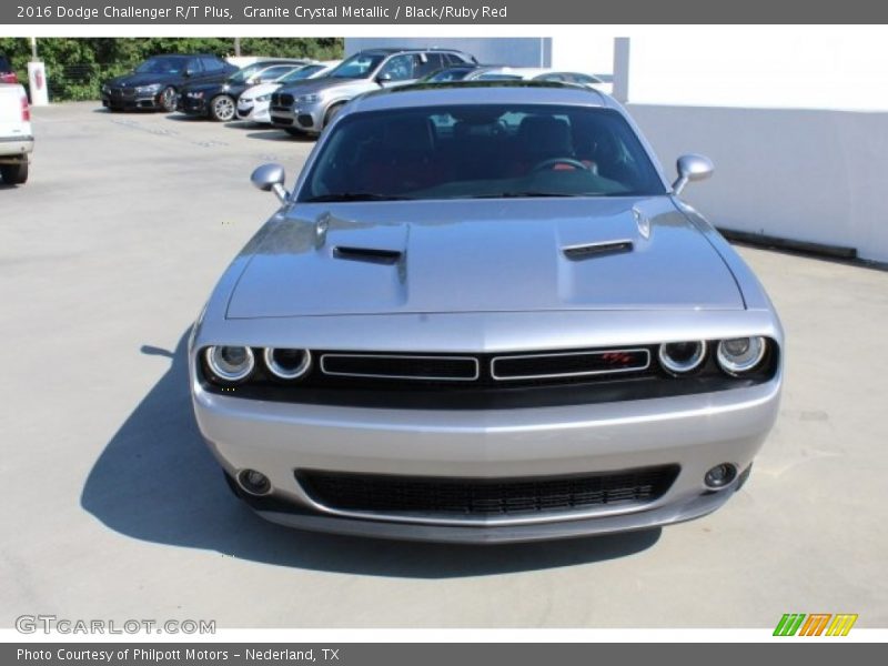 Granite Crystal Metallic / Black/Ruby Red 2016 Dodge Challenger R/T Plus