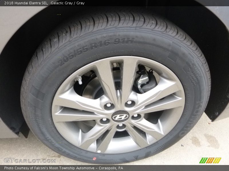 Galactic Gray / Gray 2018 Hyundai Elantra SEL