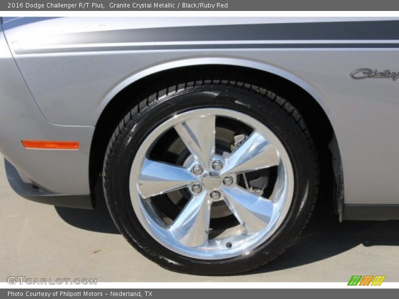 Granite Crystal Metallic / Black/Ruby Red 2016 Dodge Challenger R/T Plus