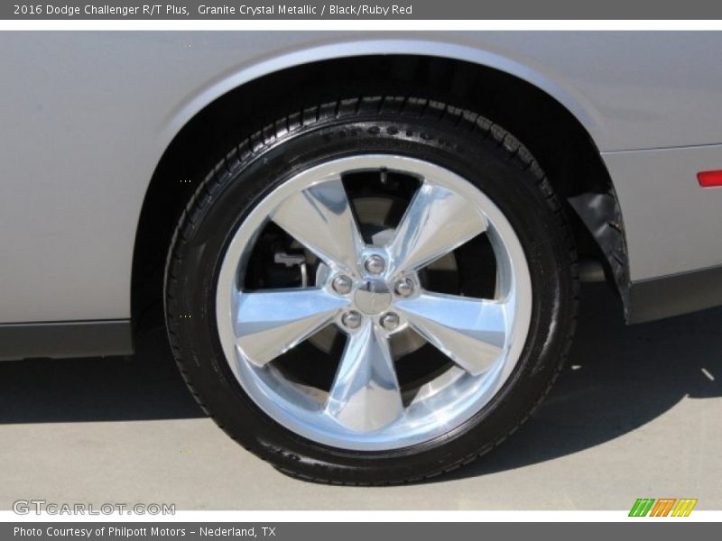 Granite Crystal Metallic / Black/Ruby Red 2016 Dodge Challenger R/T Plus