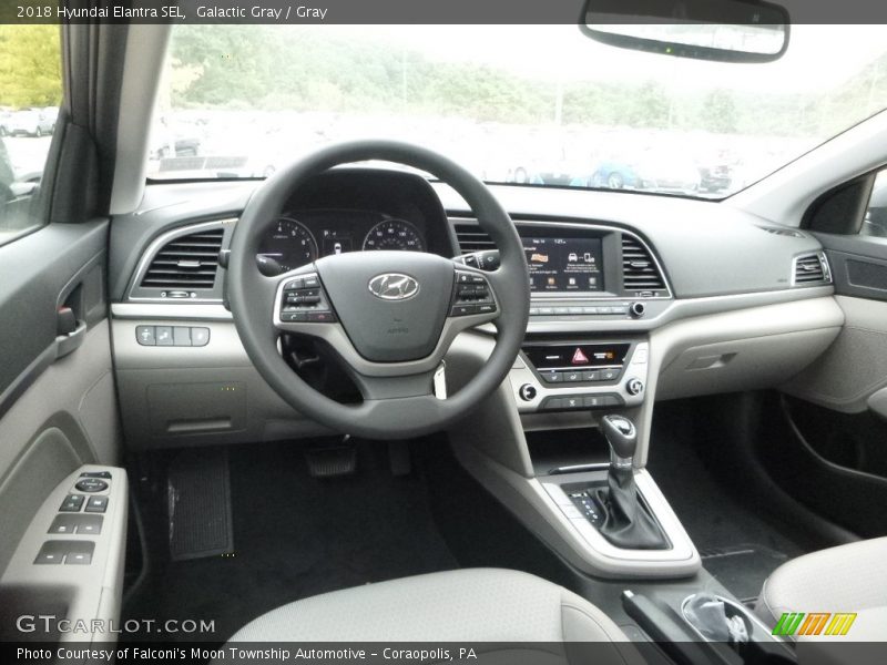 Galactic Gray / Gray 2018 Hyundai Elantra SEL