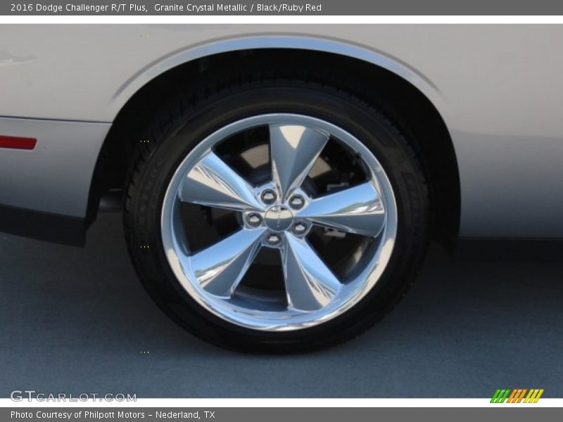 Granite Crystal Metallic / Black/Ruby Red 2016 Dodge Challenger R/T Plus
